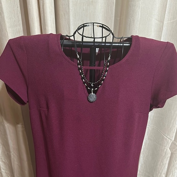Merona Maroon Dress Size XL - Picture 2 of 8